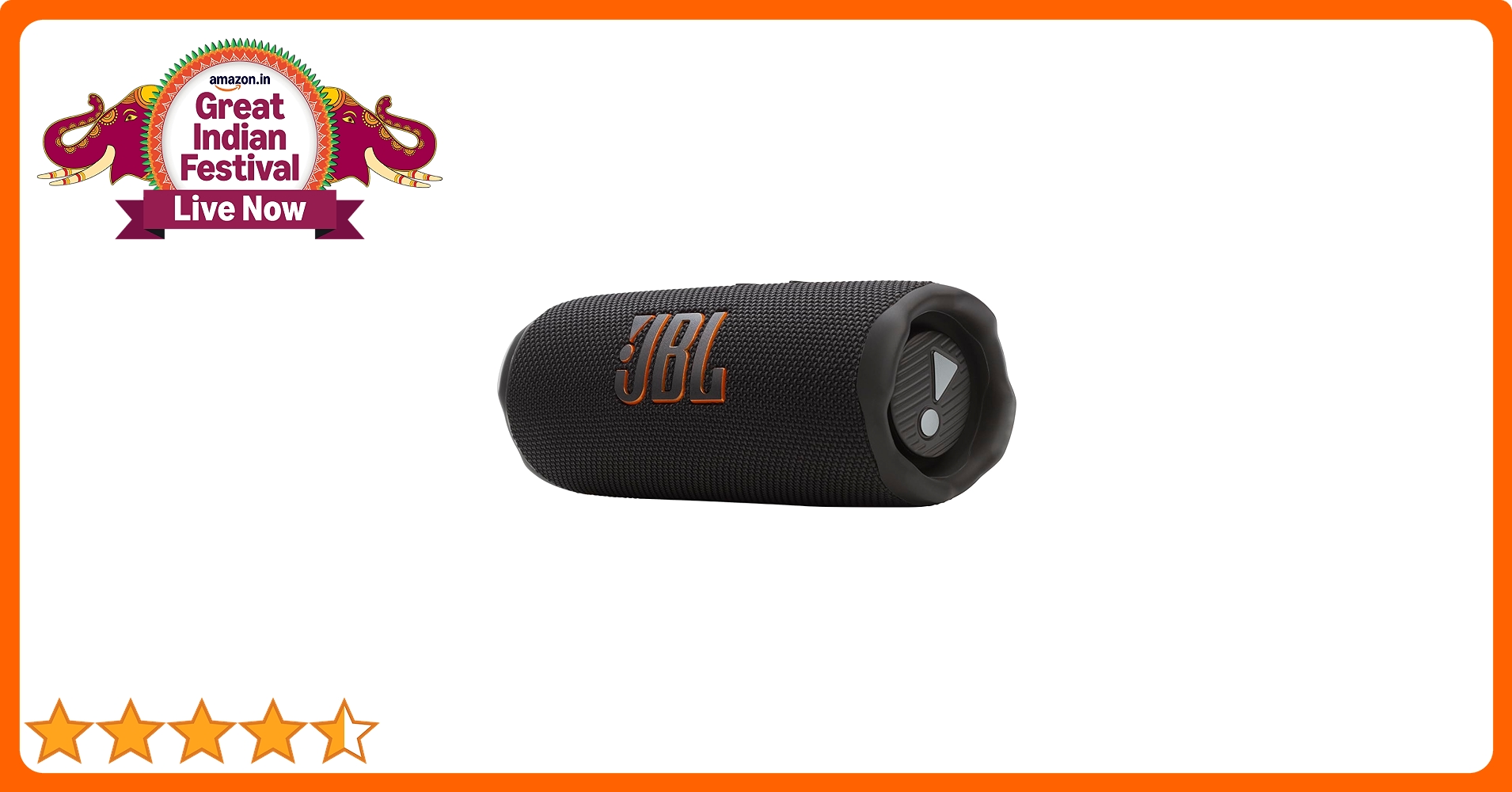 JBL Flip 7 Wireless Portable Bluetooth Speaker, 16 Hours